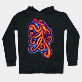 Head with Curly Hair Hoodie